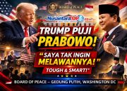 Trump Puji Ketegasan Prabowo di Forum Board of Peace Gedung Putih